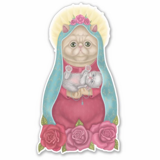 Dios Meowステッカー シール (正面)