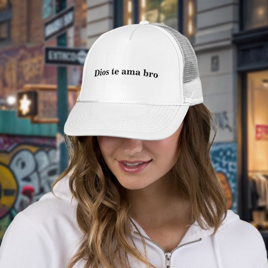 Dios Te Ama Bro Gorra – Fe Urbana con Estilo Retro キャップ