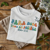 Dios Todo Es Posible 動揺して Christianスペインの Tシャツ