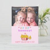Dip Candy おもしろい Valentine Kids写真 シーズンカード (スタンド正面)