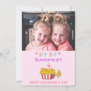 Dip Candy おもしろい Valentine Kids写真 シーズンカード