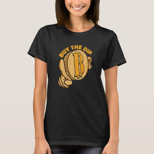 Dip Crypto買 Currency Blockchain Bitcoin Tシャツ (正面)