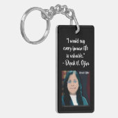 Dipali Ojha （両面）キーチェーン： RoseWrites著 キーホルダー (正面左)
