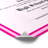 Diploma Novelty High School Keepsake ポスター (角)