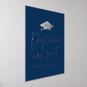 Diplomas Are Sweet Navy Graduation Party 箔ポスター (レイダウン)