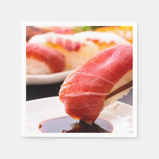 Dipping Perfection – SUSHIMI Collection スタンダードカクテルナプキン (正面)