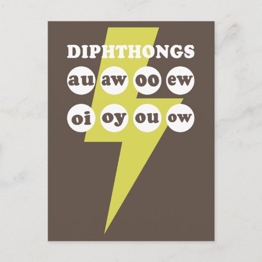 Diptongsの学英語（フォニックス付き） ポストカード (正面)