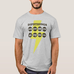 Diptongsの学英語（フォニックス付き） Tシャツ