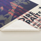 Dire Straits Tour Poster Blanket シェルパブランケット (3/4)