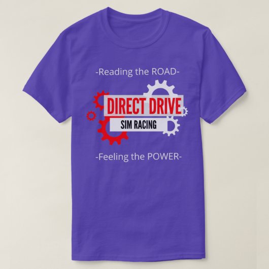DIRECT DRIVE SIM RACING SIMRACING Tシャツ (デザイン正面)