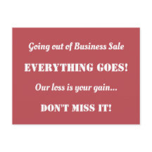 Direct Mail Going Out Of Business 広告 Sale