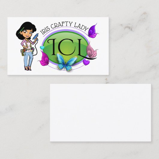 Direct to Customer エレガント Craft Business Card 2 コーリングカード (正面/裏面)