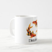 Direction - 永遠の鯉 明晰さと成長の象徴 コーヒーマグカップ (正面左)