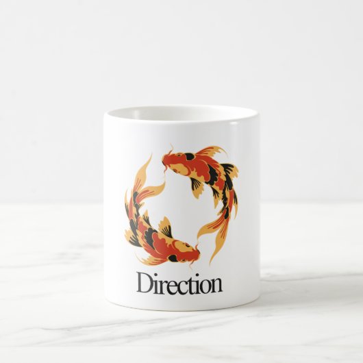 Direction - 永遠の鯉 明晰さと成長の象徴 コーヒーマグカップ (中央)