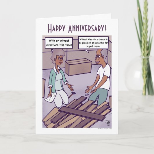 Directions Cartoon Anniversary Card カード (正面)