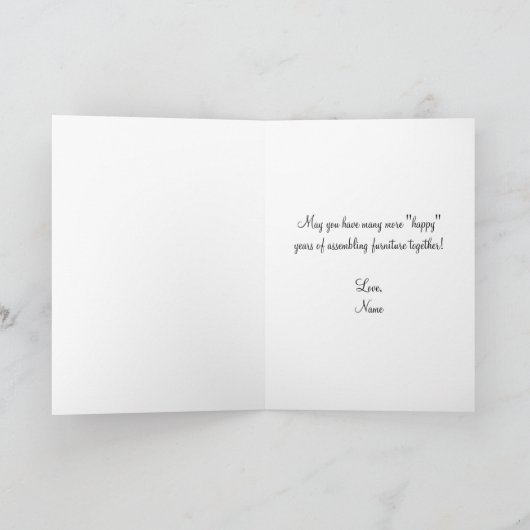 Directions Cartoon Anniversary Card カード (内部)