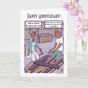 Directions Cartoon Anniversary Card カード