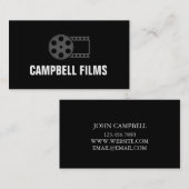 Director Business Card、フィルムメーカー 名刺 (正面/裏面)