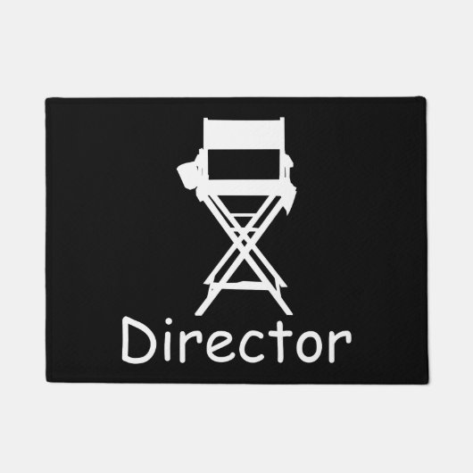 Director director's chair Film Crew gift Filmmaker ドアマット (正面)