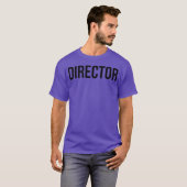 Director Fontデザイン ビンテージスタイル Tシャツ (正面フル)