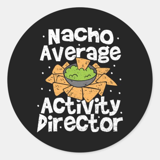 Director Nacho Average Activity Director - Cinco D ラウンドシール (正面)