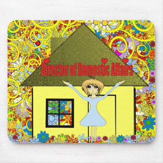 Director of Domestic Affairs - - Anime マウスパッド (正面)