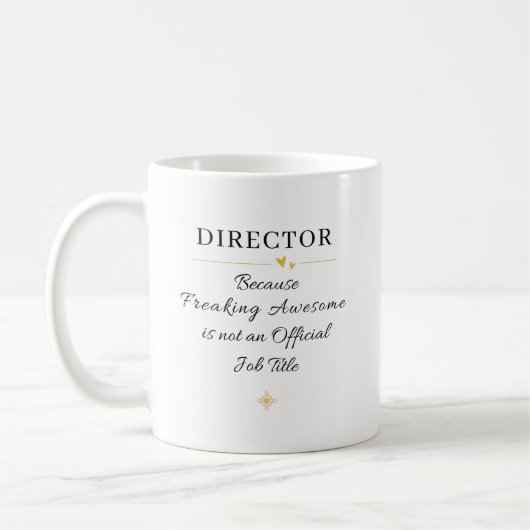 Director Office Quote コーヒーマグカップ (左)