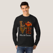 Director Teacher Love Thanksgiving Leopard Turkey  Tシャツ (正面フル)