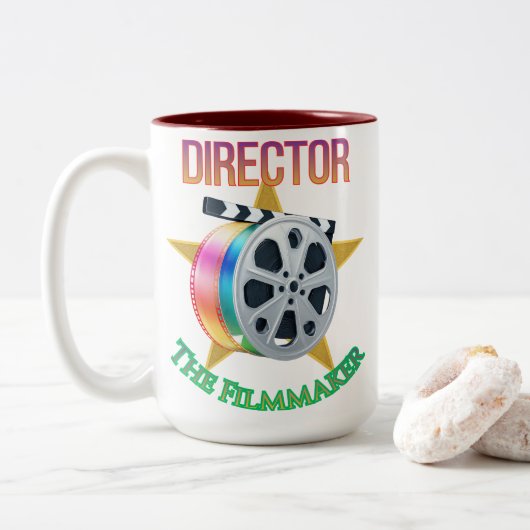 Director - The Filmmaker Two-Tone Mug ツートーンマグカップ (ドーナツ)