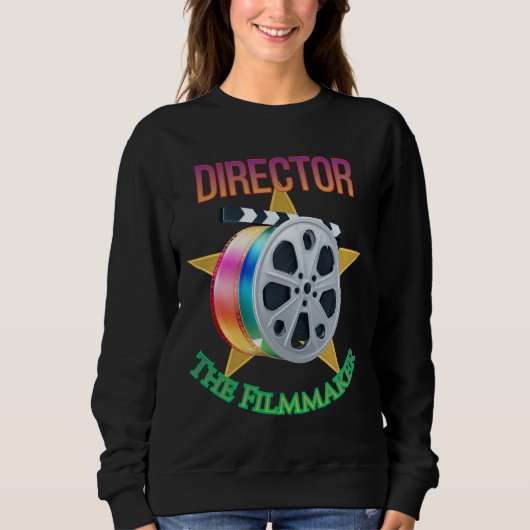 Director - The Filmmaker Women's Dark Sweatshirt スウェットシャツ (正面)