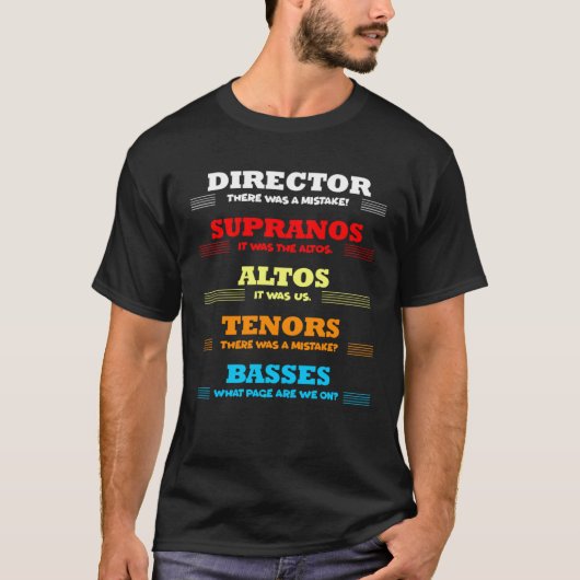 Director There Was Mistake Music Choir Musician Ap Tシャツ (正面)