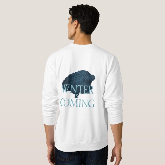 Direwolf Winter Is Coming Sweatshirt – Cool Graphi スウェットシャツ (裏面フル)