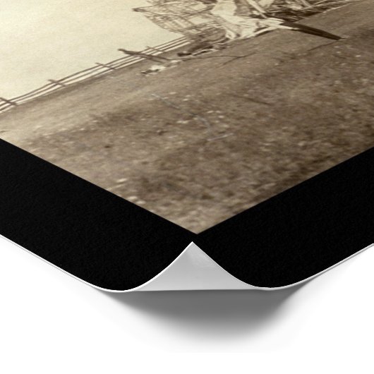 Dirigable Shenandoah災害写真1925 ポスター (角)