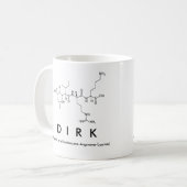 Dirkペプチド名mug コーヒーマグカップ (正面左)