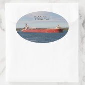 Dirk S. VanEnkevort & Michiganトレーダーステッカー 楕円形シール (バッグ)