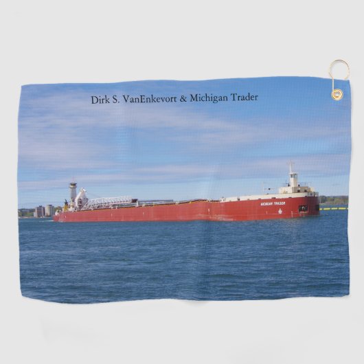Dirk S. VanEnkevort & Michigan Trader ゴルフタオル (横)