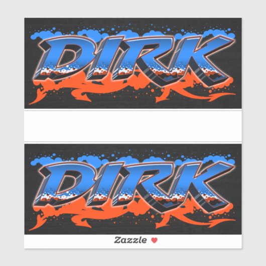 Dirk Vorname Name Graffiti Aufkleber Sticker シール (シート)