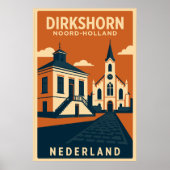 Dirkshorn, Noord Holland - Nederland Travel ポスター (正面)