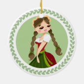 Dirndlの女の子 セラミックオーナメント (裏面)