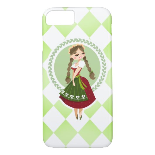 Dirndlの女の子 Case-Mate iPhoneケース (裏面)