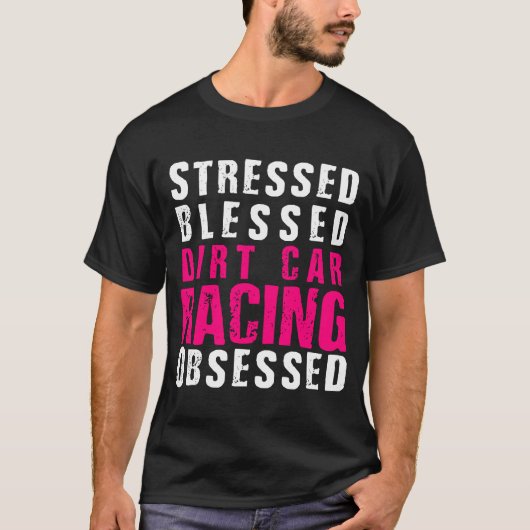 DIrtカーレーシングダートトラックレース引用文 Tシャツ (正面)