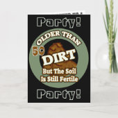 Dirt 50番目より古いバースデーパーティ招待状 招待状 (正面)