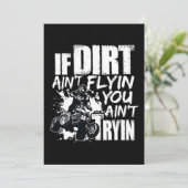 Dirt Aint Flyin You Aint Tryin ATV Rider 招待状 (スタンド正面)