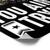 Dirt Aint Flyin You are Tryin Dirt Bike Rider ポスター (角)