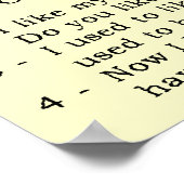 Dirt Bikeの会話ポスタおもしろいーサイン ポスター (角)