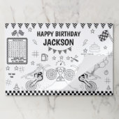 Dirt Bike Activityページ、カラーリングシート ペーパーパッド (折り畳み)