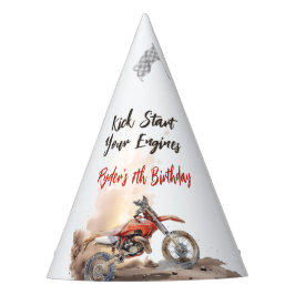 Dirt Bike Any Age Birthday パーティーハット