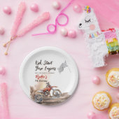 Dirt Bike Any Age Birthday ペーパープレート (パーティー)