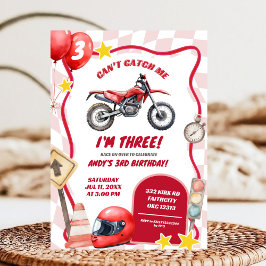 Dirt Bike Birthday Invitation 招待状