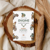 Dirt bike boy 9th birthday 招待状